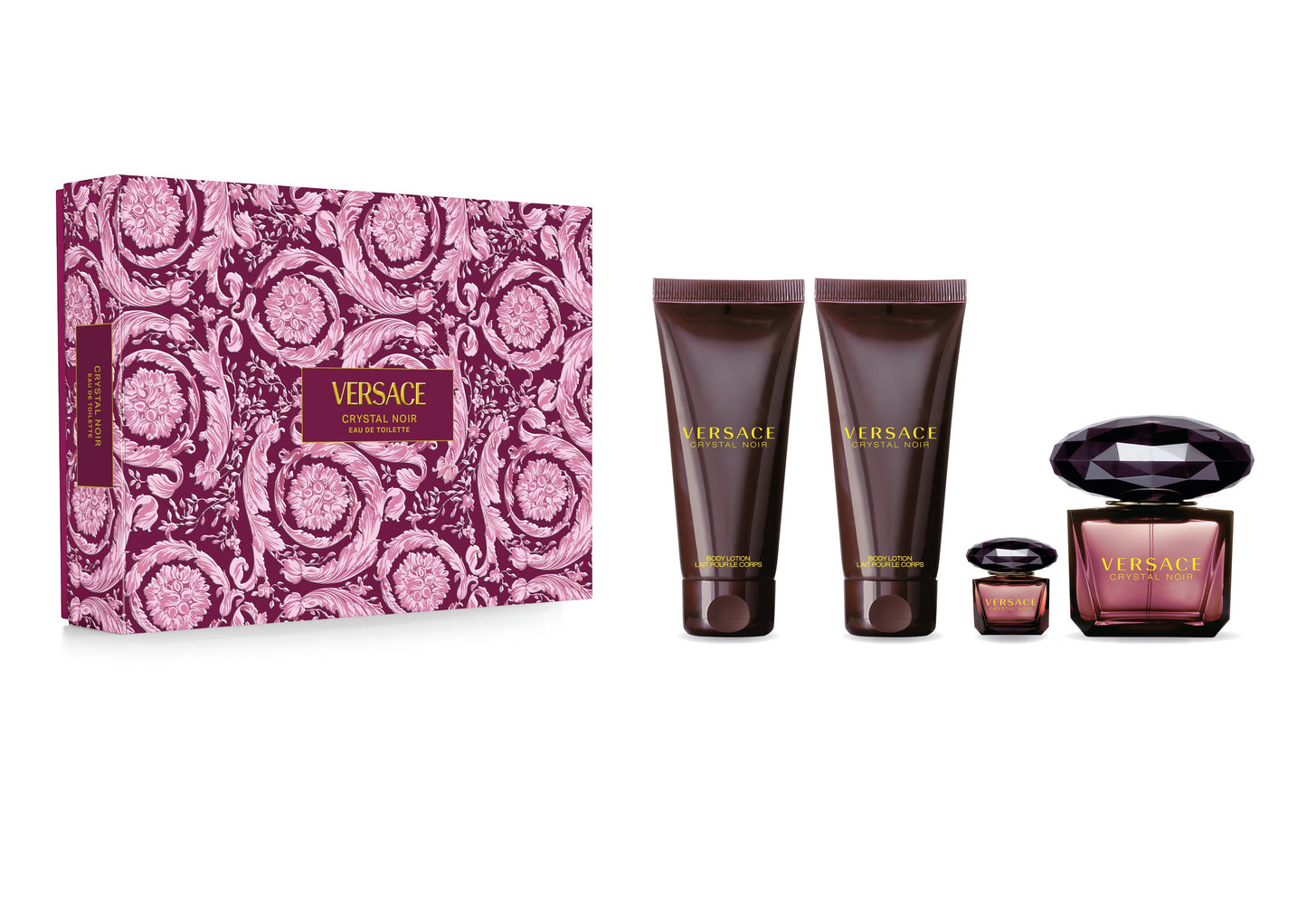 VERSACE CRYSTAL NOIR EDP NATURAL SPRAY 90 ML GIFT SET