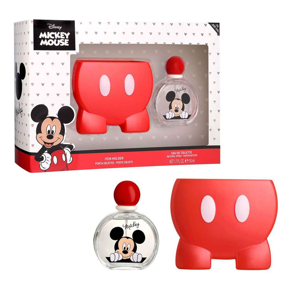 Air-Val Mickey Mouse Eau de Toilette 50Ml + Item Holder Set
