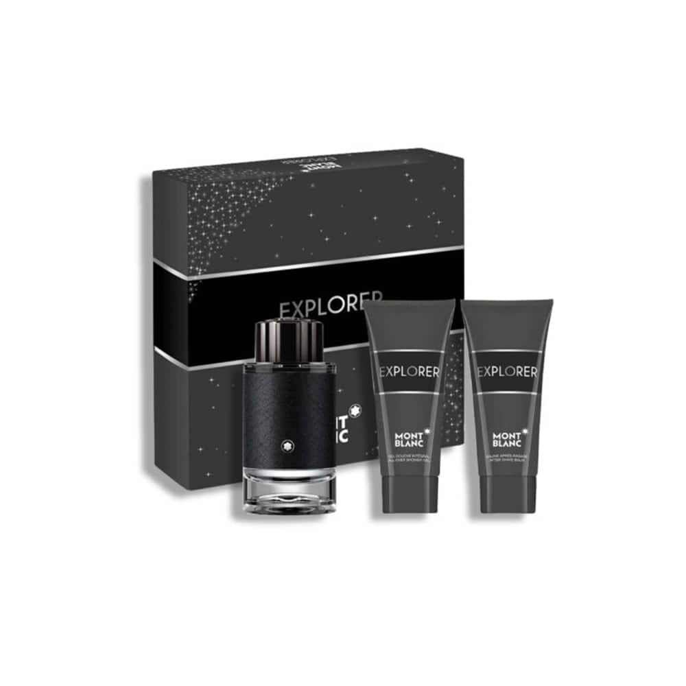 Mont Blanc Explorer For Men Eau de Parfum 100ml 3Pcs Set