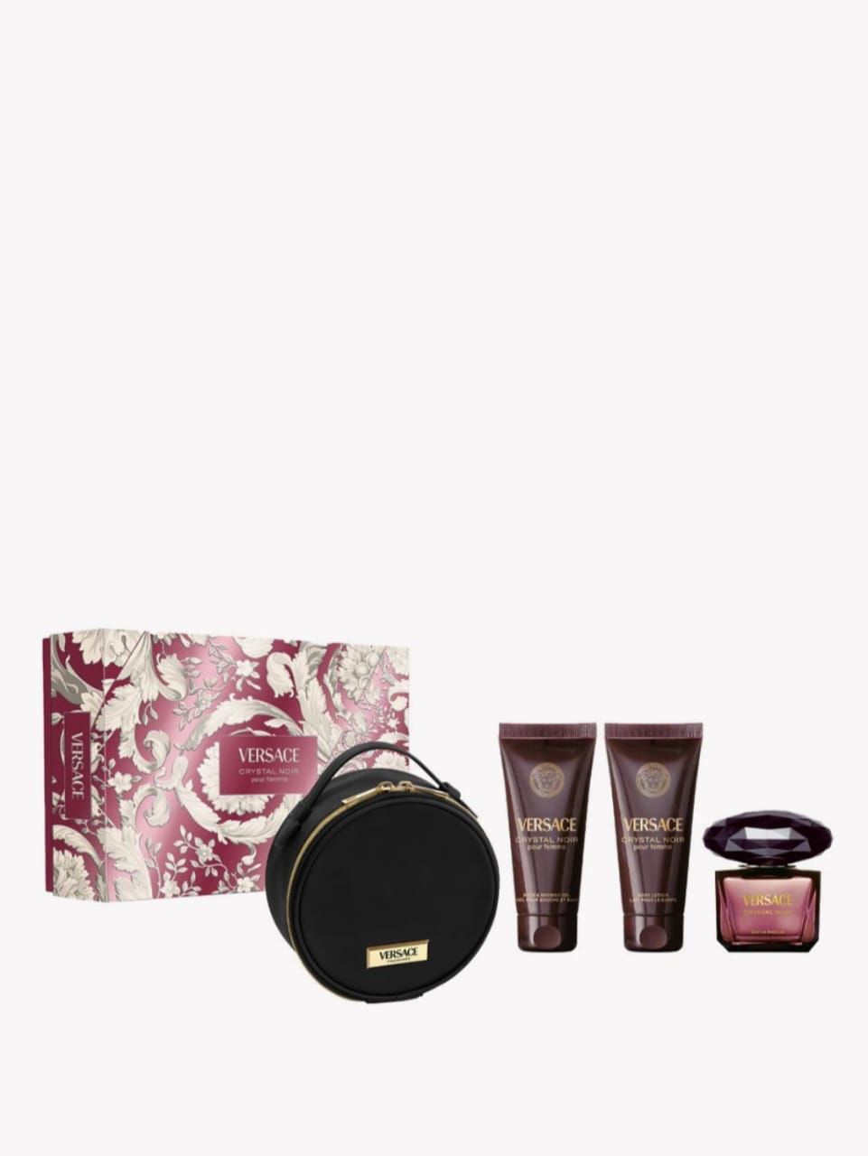 Versace Crystal Noir Eau de Parfum 90Ml 3Pcs Bag Set