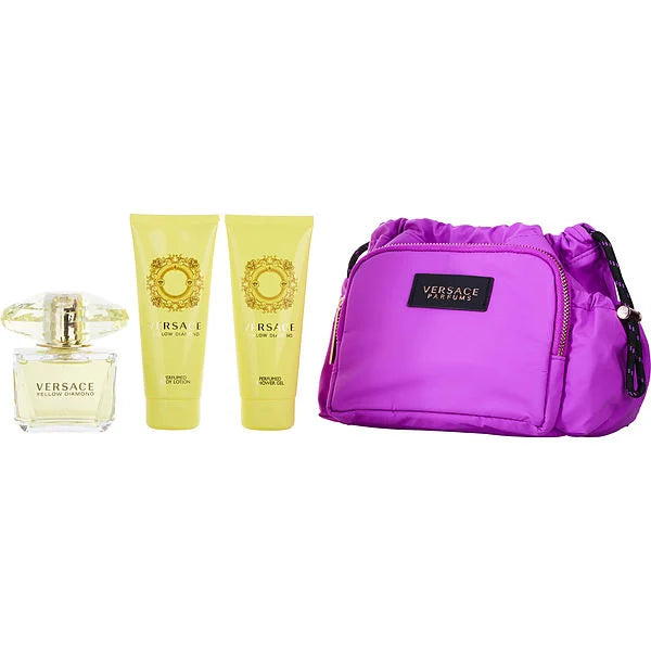 Versace Yellow Diamond Edt 90Ml 3Pcs Bag Set