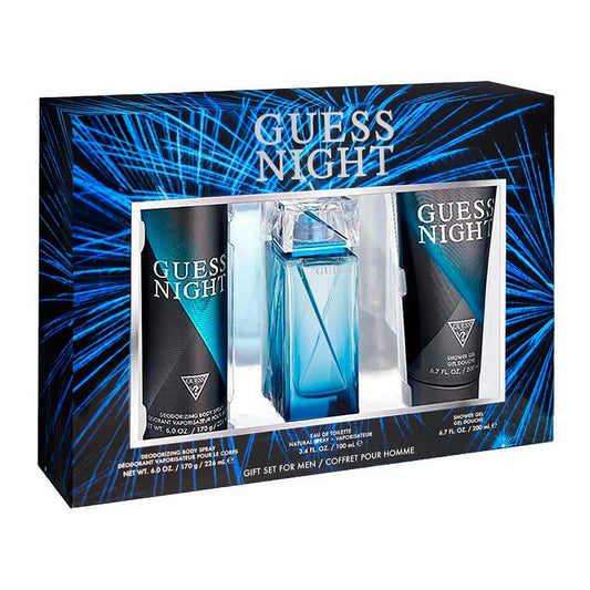Guess Night For Men Eau de Toilette 100Ml 3Pcs Set