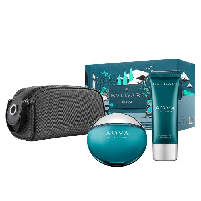 Bvlgari Aqva Pour Homme For Men Eau de Toilette 3 Pcs Bag Set – Al