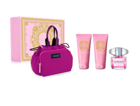 Versace Bright Crystal Eau de Toilette 90Ml 3Pcs Bag Set