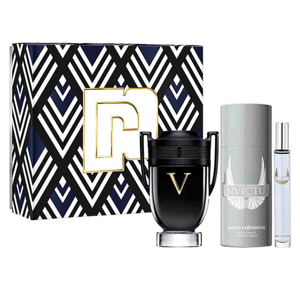 Paco Rabanne Invictus Victory Extreme Eau de Parfum 100ml+Deo+10ML 3Pcs Set