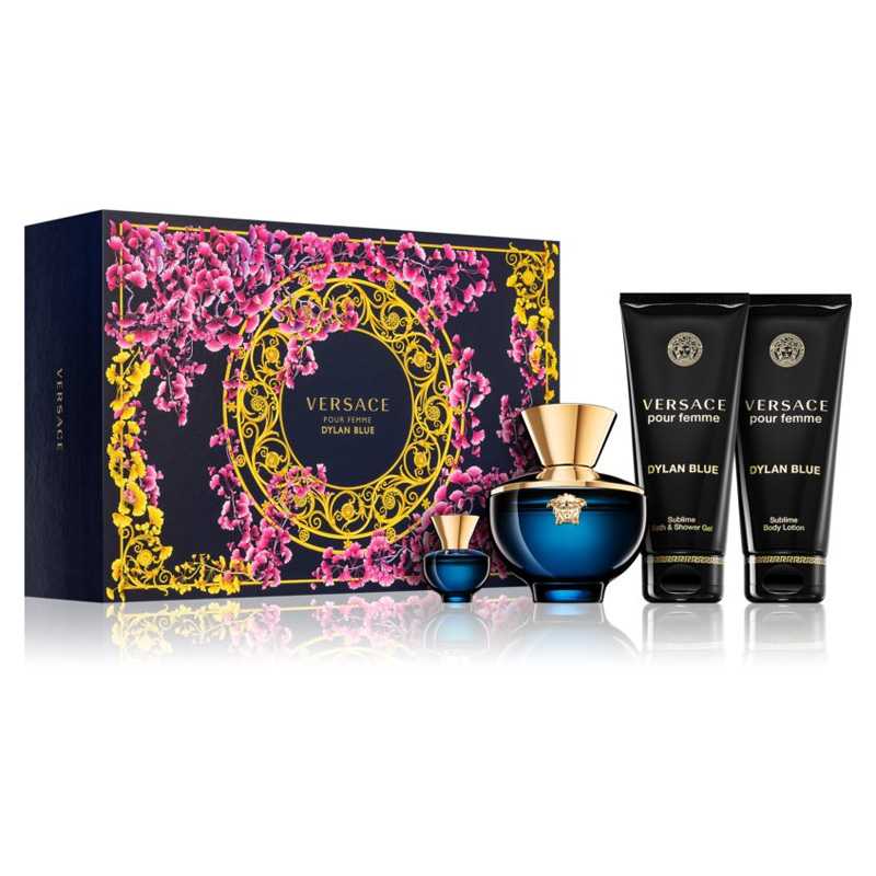 Versace Pour Femme Dylan Blue 100Ml 4Pcs Set