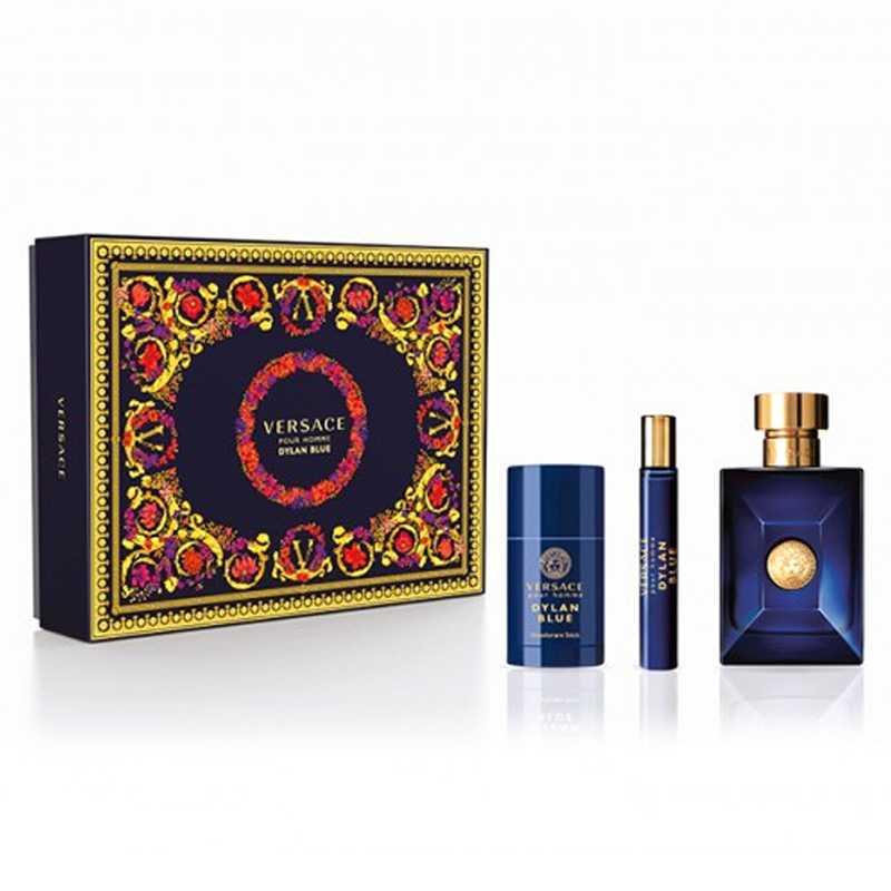 Versace Pour Homme Dylan Blue 100Ml 3Pcs Set