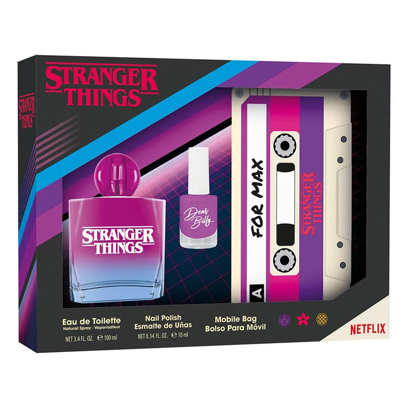 Air-Val Stranger Things Eau de Toilette 100Ml+ Nail Polish+Mobile Bag Set