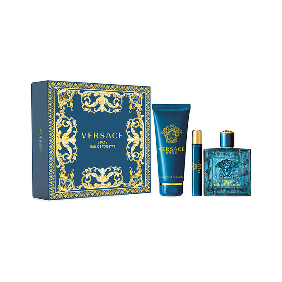 Versace Eros For Men Eau de Toilette 100Ml 3 Pcs Set