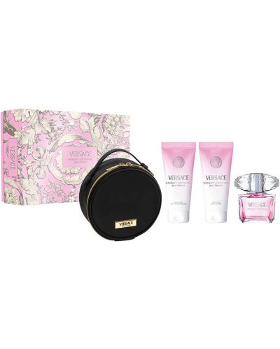 Versace Bright Crystal Edt 90 Ml L 3Pcs Bag Set