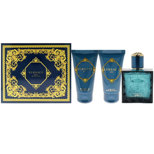 Versace Eros For Men Eau de Toilette 50 Ml 3Pcs Set