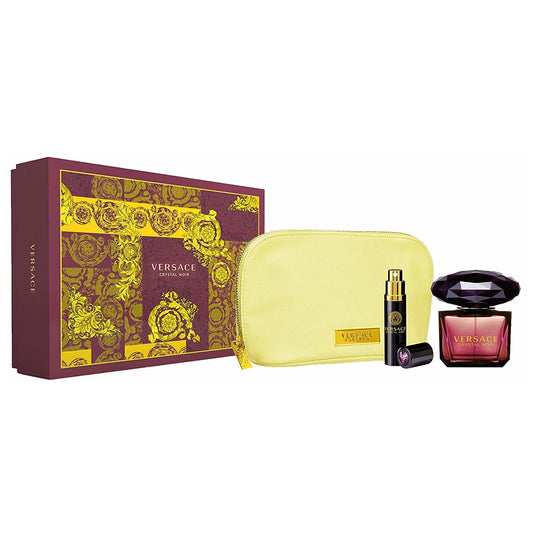 Versace Crystal Noir Eau de Toilette 90 Ml 3Pcs Bag Set