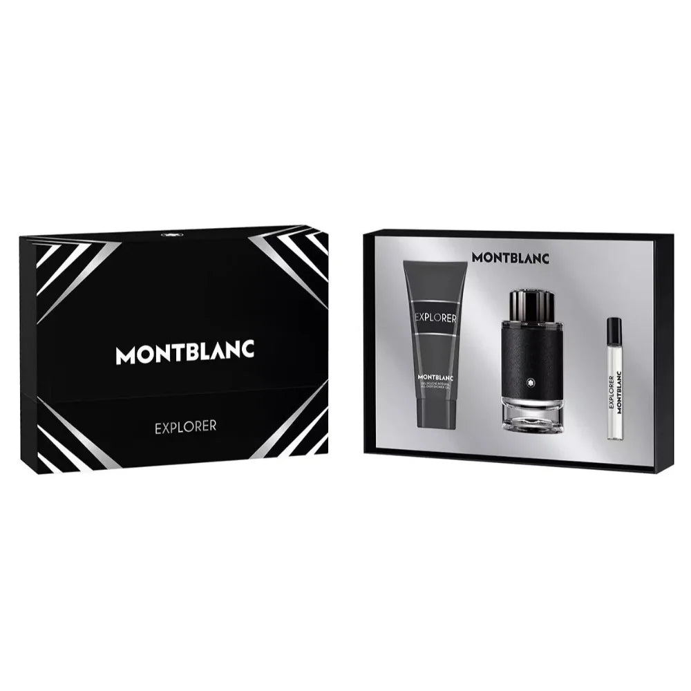Mont Blanc Explorer For Men Eau de Parfum  (100ml+7.5ml+Sg) 3Pcs Set