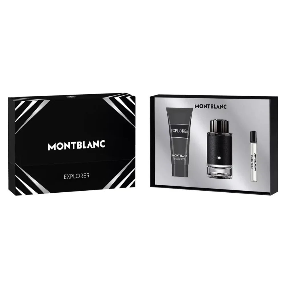 Mont Blanc Explorer For Men Eau de Parfum  (100ml+7.5ml+Sg) 3Pcs Set