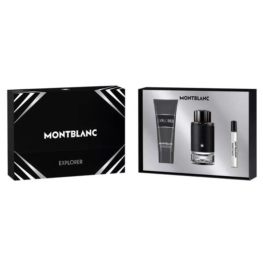 Mont Blanc Explorer For Men Eau de Parfum  (100ml+7.5ml+Sg) 3Pcs Set