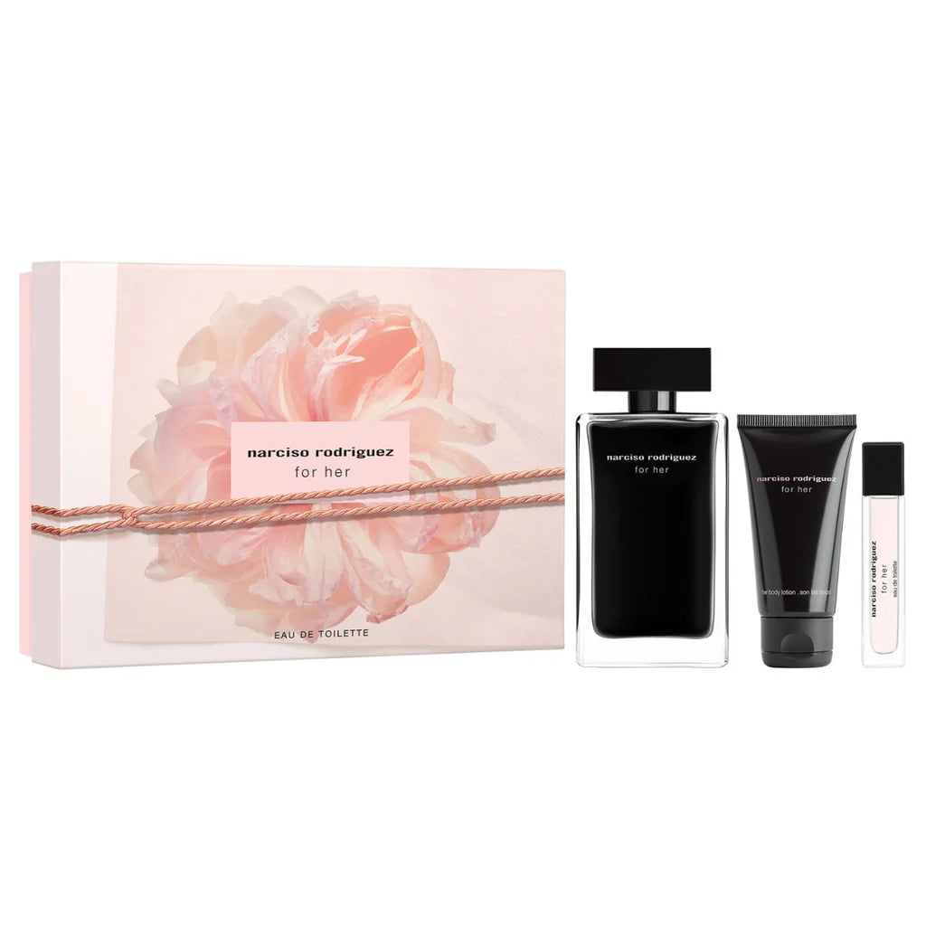 Narciso Rodriguez For Her Eau de Toilette  100Ml+10Ml+50Ml 3Pcs Set
