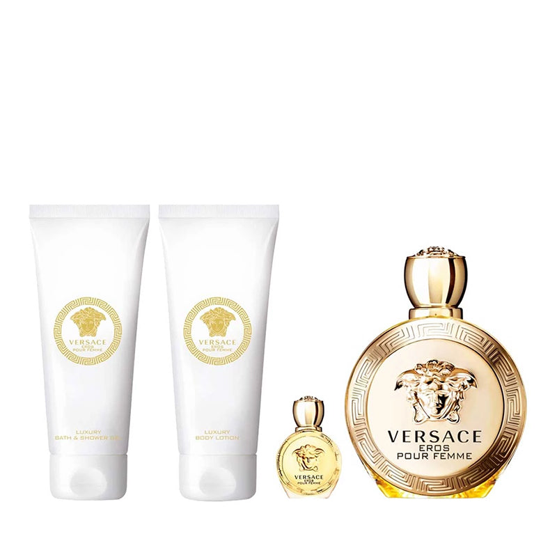 Versace Eros Pour Femme Eau de Parfum 100ml 4Pcs Set
