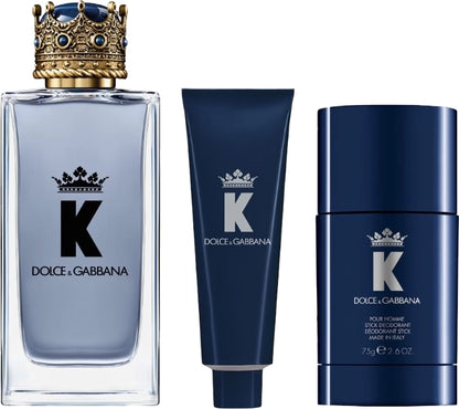 D&G King Men Eau de Toilette  100Ml+Shower Gel+Deo Stick Set