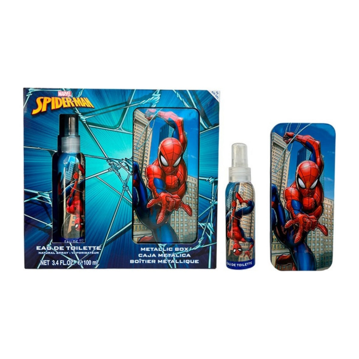 Air-Val Spider Man Eau de Toilette 100ml+Metallic Box Set