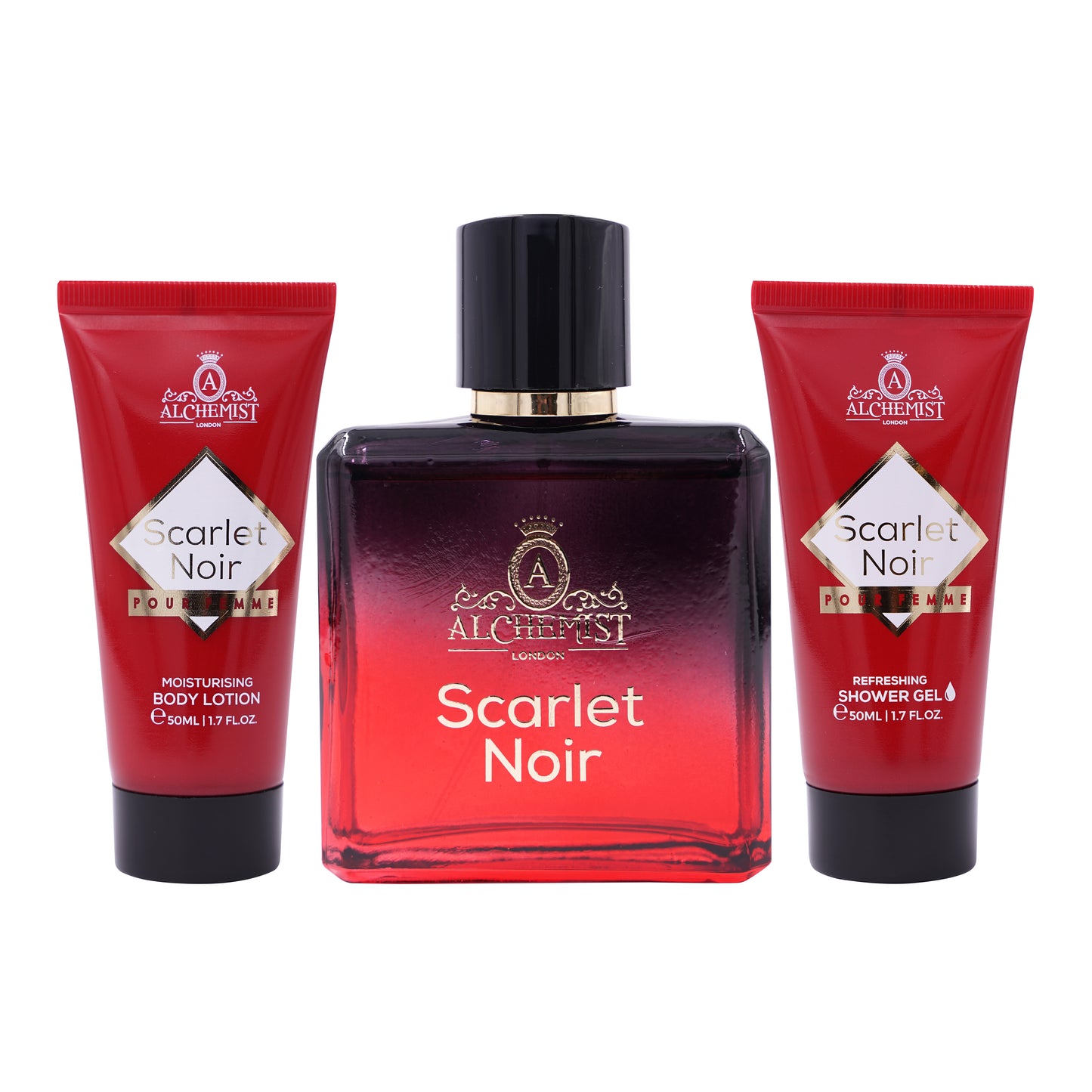 Alchemist London Scarlet Noir For Women Eau de Parfum 100Ml 3Pcs Gift Set