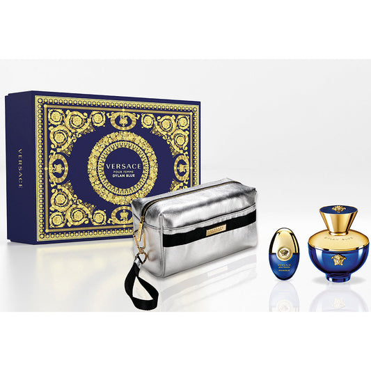 Versace Pour Femme Dylan Blue Eau de Parfum 100ml 3pcs Bag Set