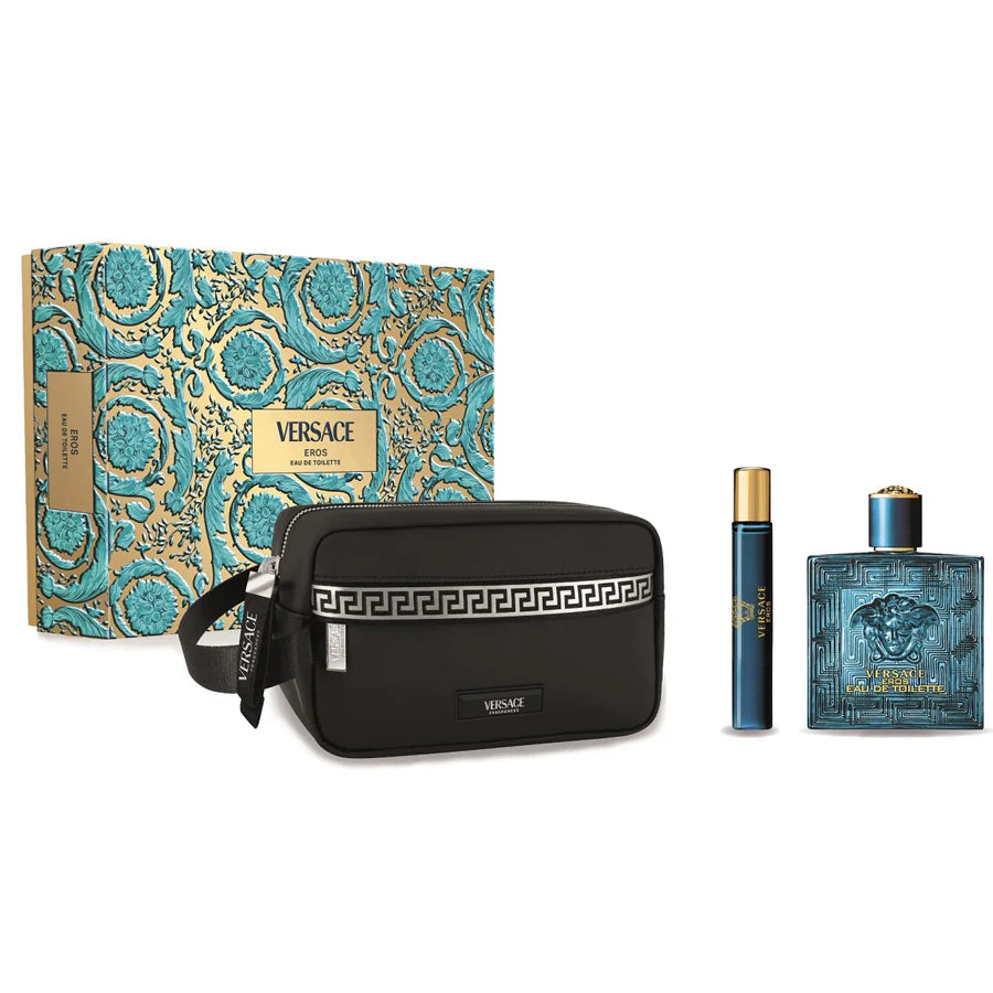 Versace Eros Eau de Toilette 100ml 2Pcs Bag Set
