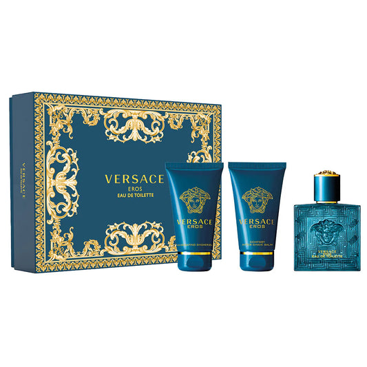 Versace Eros For Men Eau de Toilette 50Ml 3Pcs Set