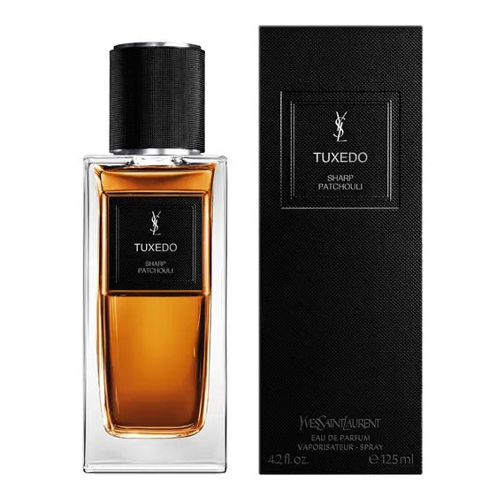 Buy Perfumes for Men in UAE YSL Tuxedo Patchouli EDP 125ml, side view at Al Hajis Perfumes