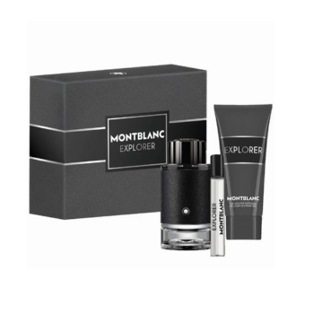 Mont Blanc Explorer For Men Eau de Parfum (100ml+15ml+Sg) 3Pcs Set