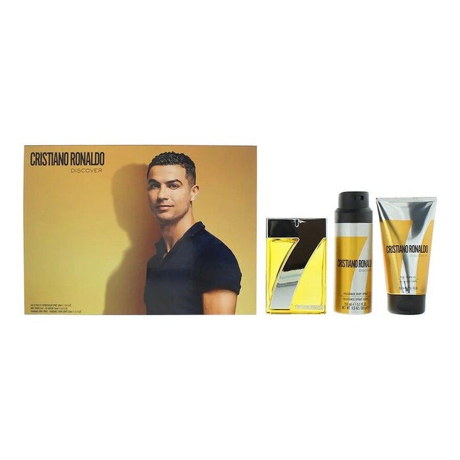 Cristiano Ronaldo Discover For Men Eau de Toilette   100ml 3Pc Set