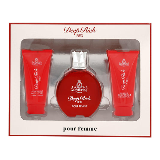 Alchemist London Deep Rich Pour Femme Eau de Parfum 100Ml 3Pcs Gift Set