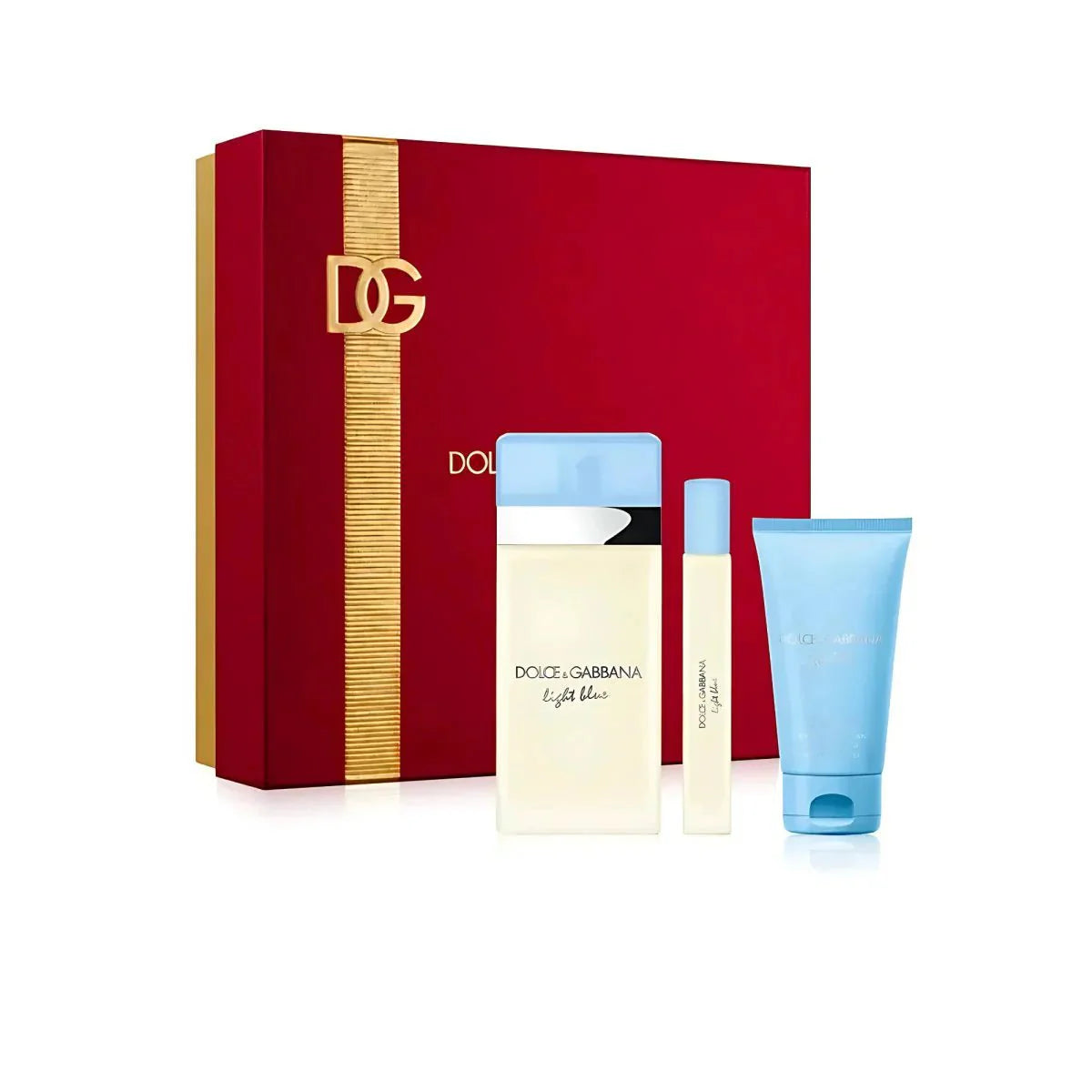 D&G Light Blue For Women Eau de Toilette 100ml 3Pcs Set