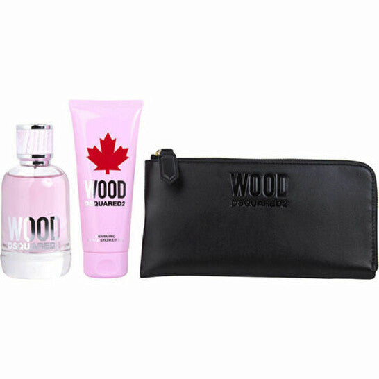 Dsquared2 Wood For Women Eau de Toilette  100ml 3Pcs Set