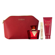 مجموعة حقائب Guess Seductive Red للرجال 100 مل 3 قطع