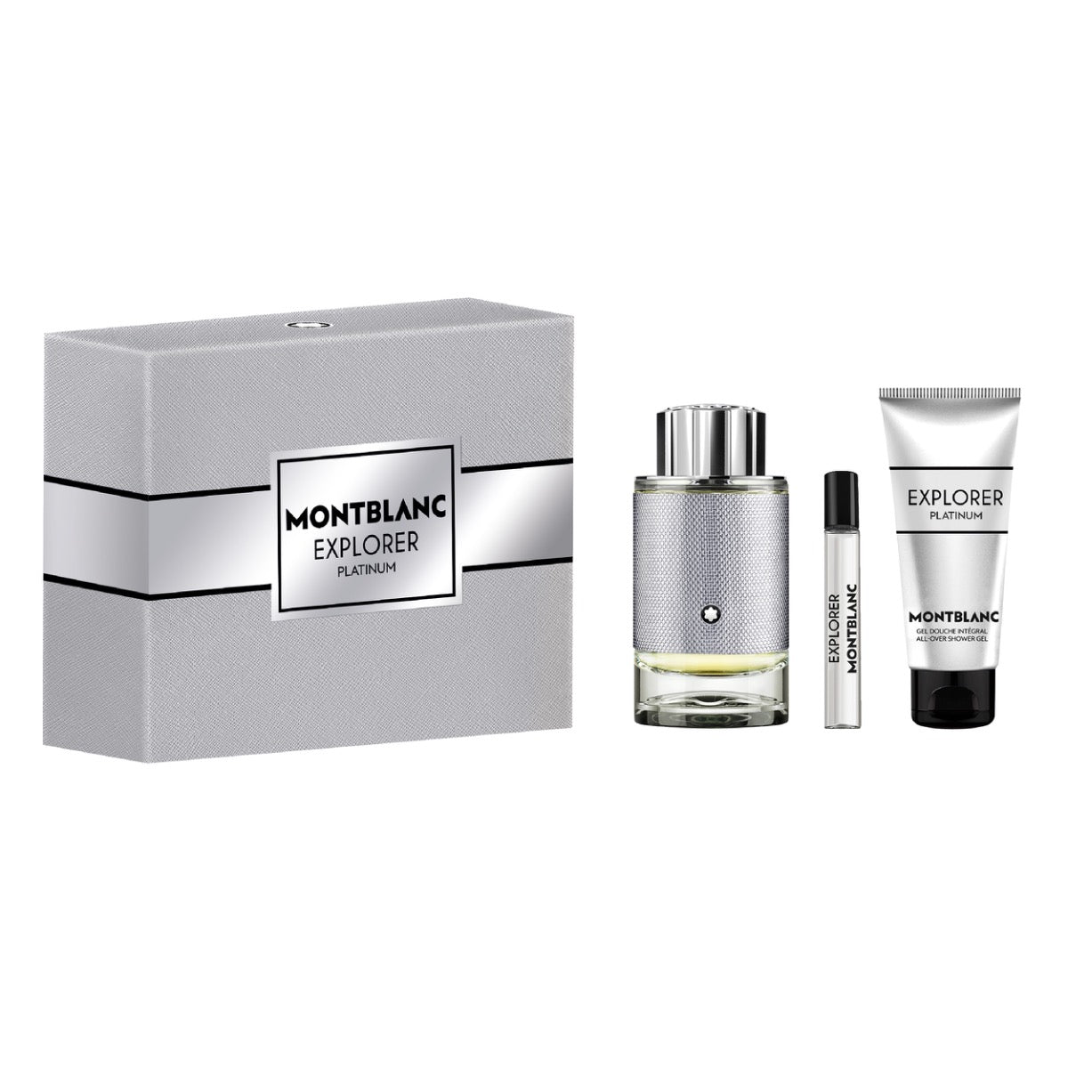 Mont Blanc Explorer Platinum Eau de Parfum (100ml+7.5ML+Sg) 3Pcs Set