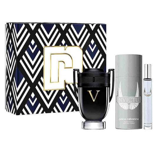 Paco Rabanne Invictus Victory Extreme Eau de Parfum 100ml+Deo+10ML 3Pcs Set