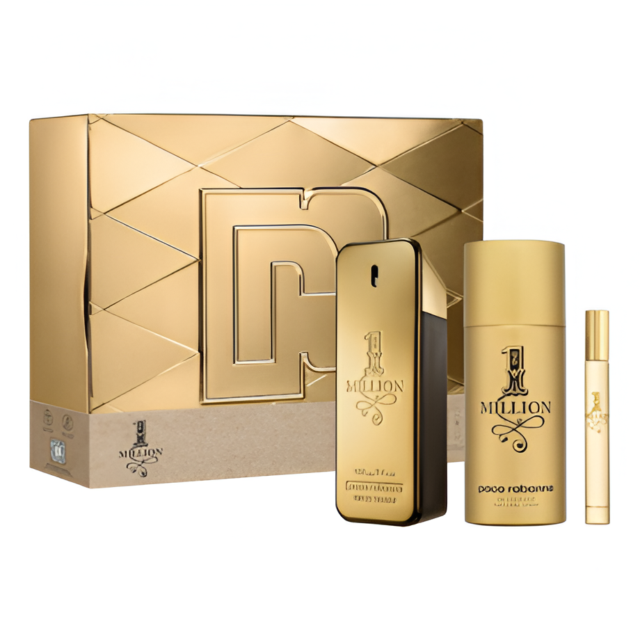 Buy Paco Rabanne One Million Edt M 100Ml 3Pcs Set - Discover Perfume ...