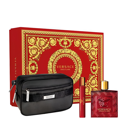 Versace Eros Flame Edp 100Ml 2Pcs Bag Set