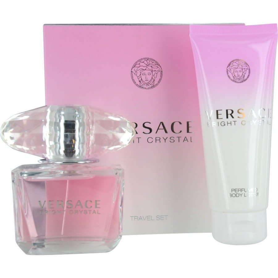 Versace Bright Crystal Edt 90ml+100ml Lotion Travel Set