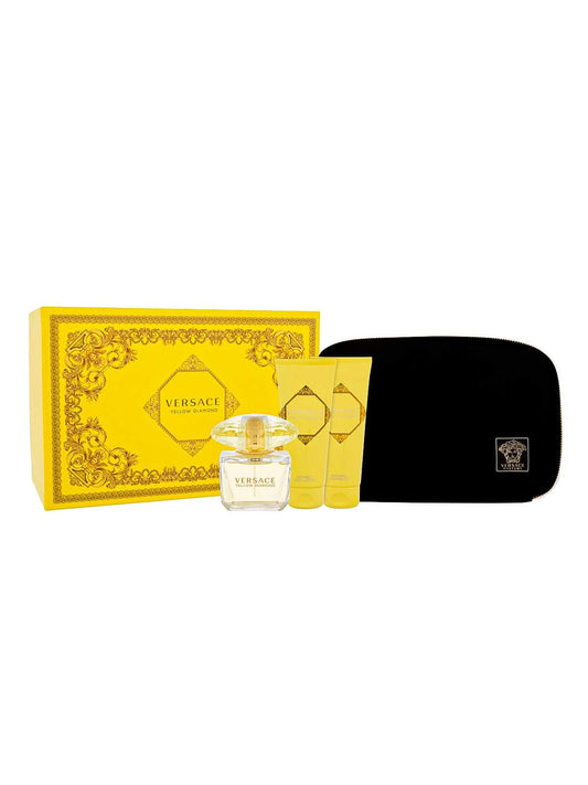 Versace Yellow Diamond Edt 90Ml 3Pcs Bag Set